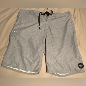 Rip Curl Gray Board Shorts Classic Swim Style